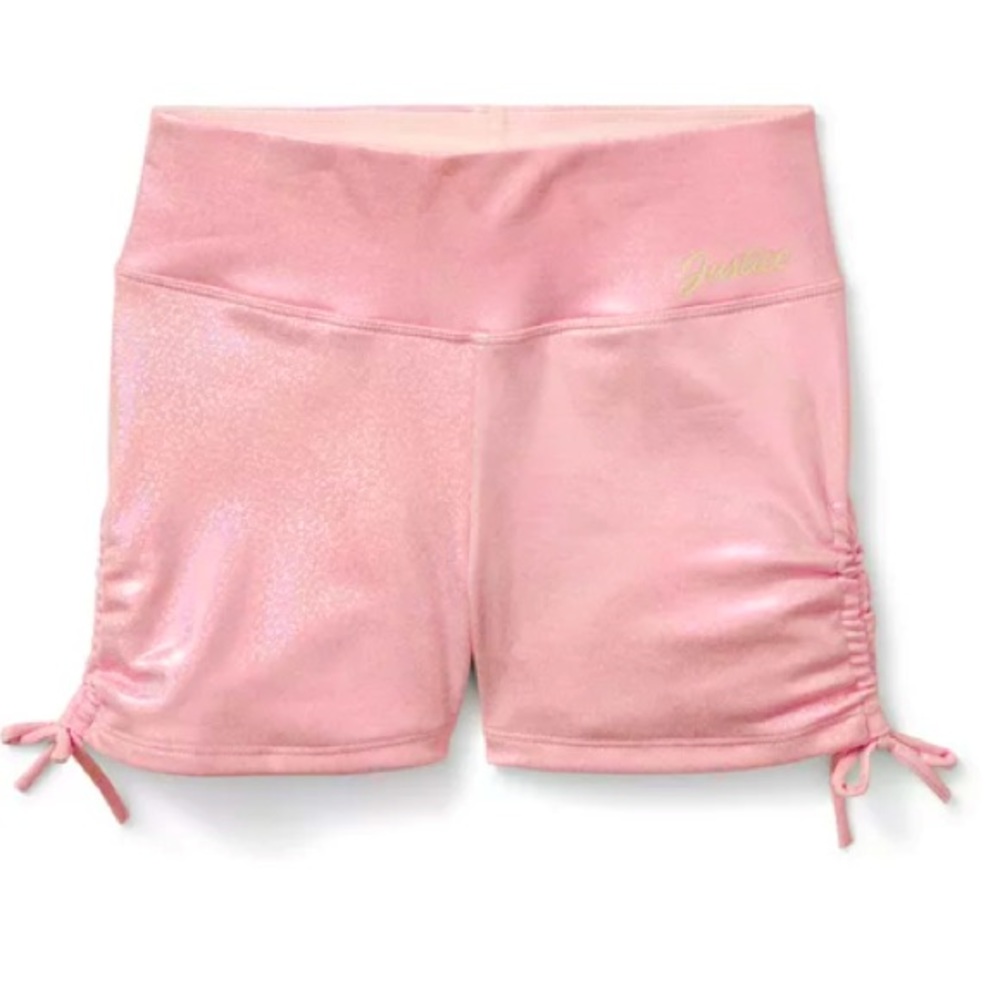 JUSTICE GLITER PINK BIKERS (GIRLS) NWT - Picture 11 of 11